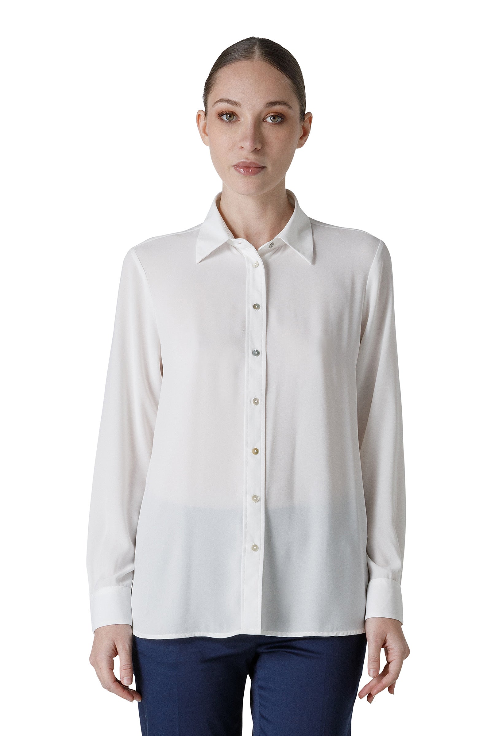 (image for) CAMICIA IN TESSUTO CREPE GEORGETTE F0816111-0480 Camicie Outlet Donna